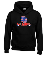 San Gabriel HS Baseball Stacked - Youth Hoodie