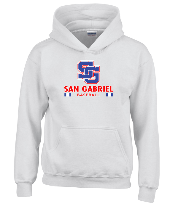 San Gabriel HS Baseball Stacked - Youth Hoodie