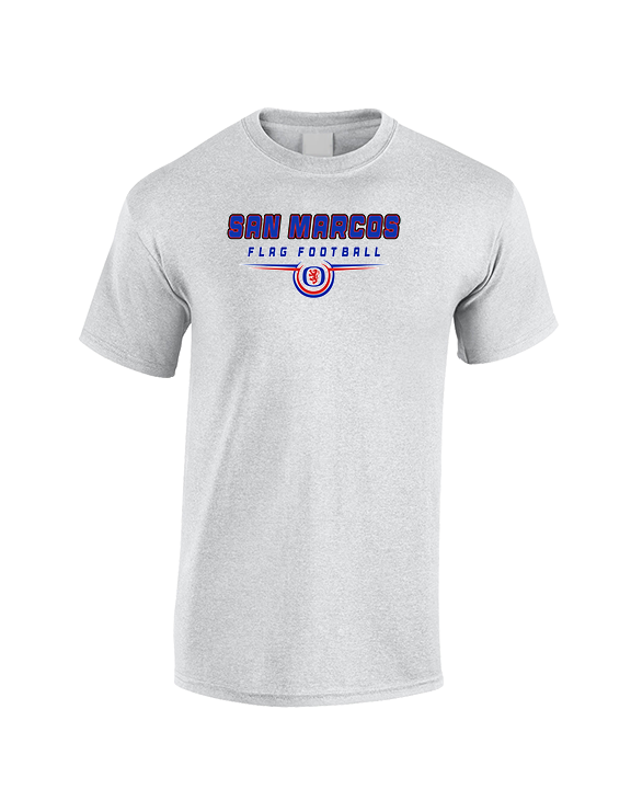 San Marcos HS Flag Football Design - Cotton T-Shirt