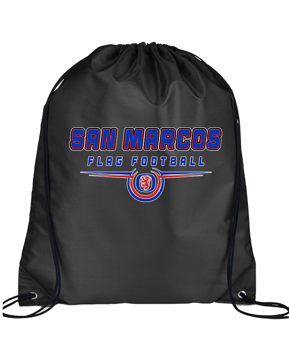 San Marcos HS Flag Football Design - Drawstring Bag