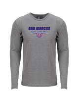 San Marcos HS Flag Football Design - Tri-Blend Long Sleeve