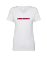 San Marcos HS Flag Football Line - Womens Vneck