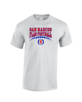 San Marcos HS Flag Football School Football - Cotton T-Shirt