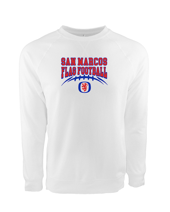 San Marcos HS Flag Football School Football - Crewneck Sweatshirt