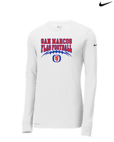 San Marcos HS Flag Football School Football - Mens Nike Longsleeve