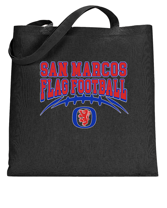 San Marcos HS Flag Football School Football - Tote