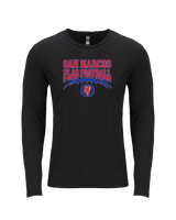 San Marcos HS Flag Football School Football - Tri-Blend Long Sleeve