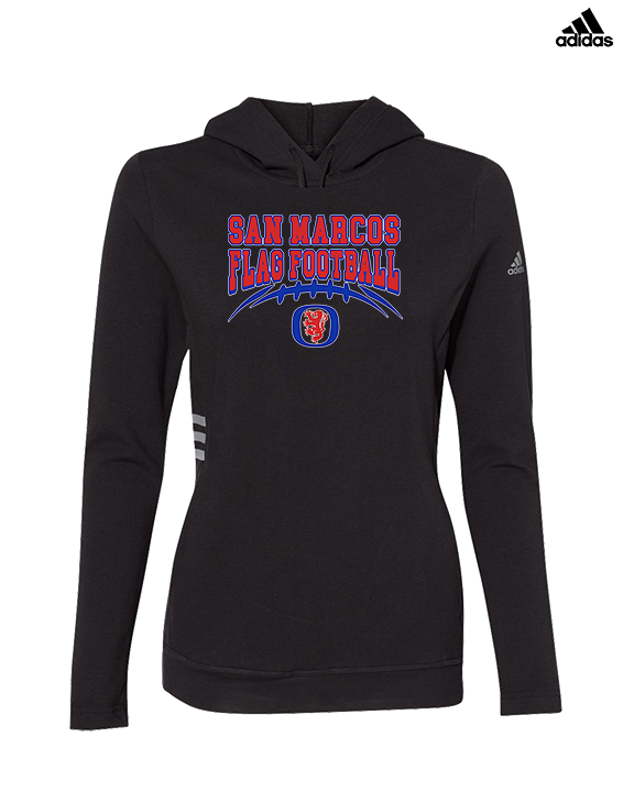 San Marcos HS Flag Football School Football - Womens Adidas Hoodie