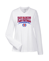 San Marcos HS Flag Football School Football - Womens Performance Longsleeve
