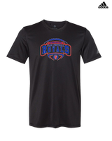 San Marcos HS Flag Football Toss - Mens Adidas Performance Shirt