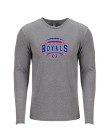 San Marcos HS Flag Football Toss - Tri-Blend Long Sleeve