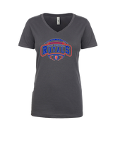 San Marcos HS Flag Football Toss - Womens Vneck