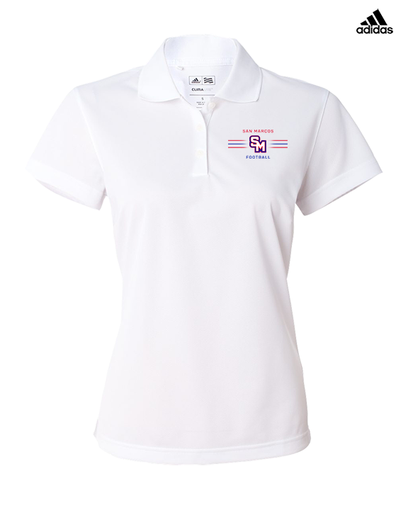 San Marcos HS Football Additional 02 - Adidas Womens Polo