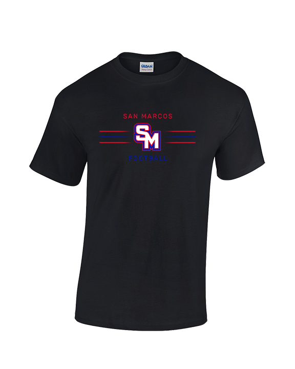 San Marcos HS Football Additional 02 - Cotton T-Shirt