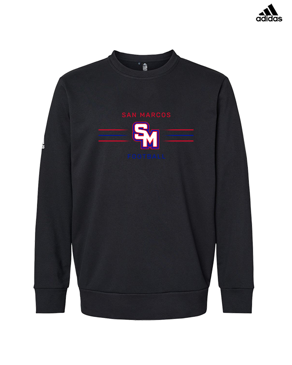 San Marcos HS Football Additional 02 - Mens Adidas Crewneck
