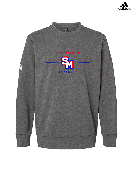 San Marcos HS Football Additional 02 - Mens Adidas Crewneck
