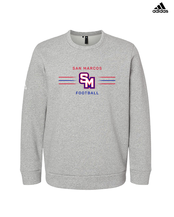 San Marcos HS Football Additional 02 - Mens Adidas Crewneck