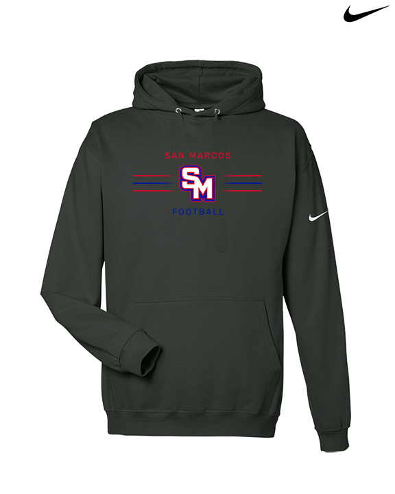 San Marcos HS Football Additional 02 - Nike Club Fleece Hoodie