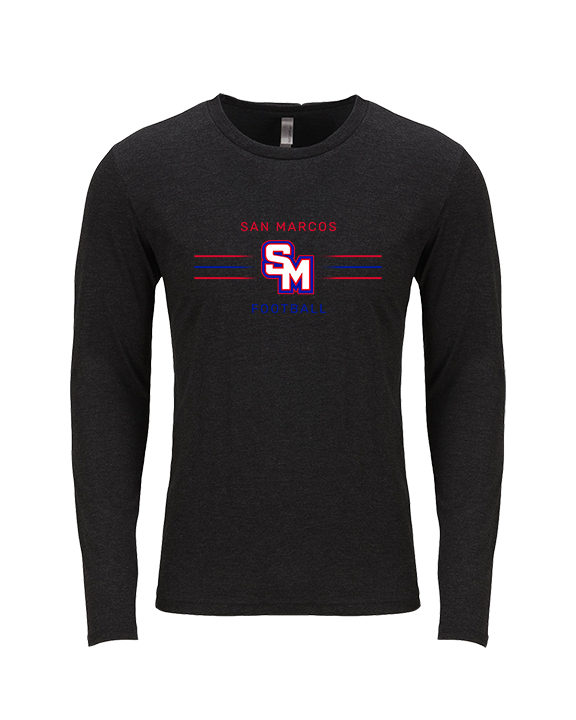 San Marcos HS Football Additional 02 - Tri-Blend Long Sleeve