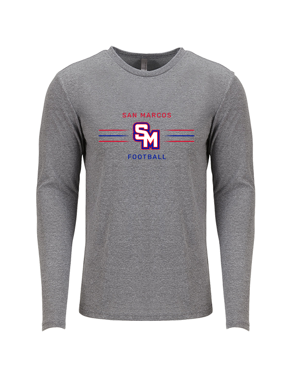 San Marcos HS Football Additional 02 - Tri-Blend Long Sleeve