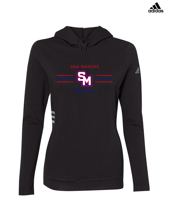 San Marcos HS Football Additional 02 - Womens Adidas Hoodie