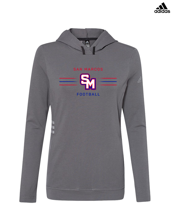 San Marcos HS Football Additional 02 - Womens Adidas Hoodie