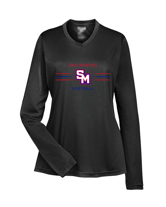 San Marcos HS Football Additional 02 - Womens Performance Longsleeve