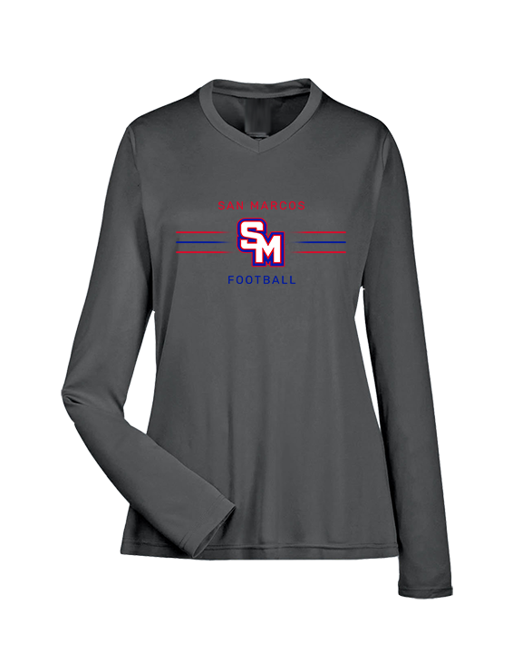 San Marcos HS Football Additional 02 - Womens Performance Longsleeve