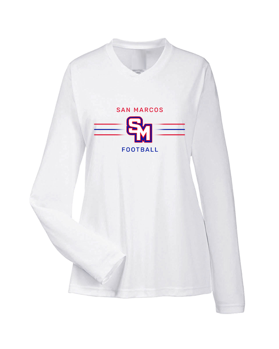 San Marcos HS Football Additional 02 - Womens Performance Longsleeve