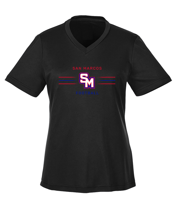 San Marcos HS Football Additional 02 - Womens Performance Shirt