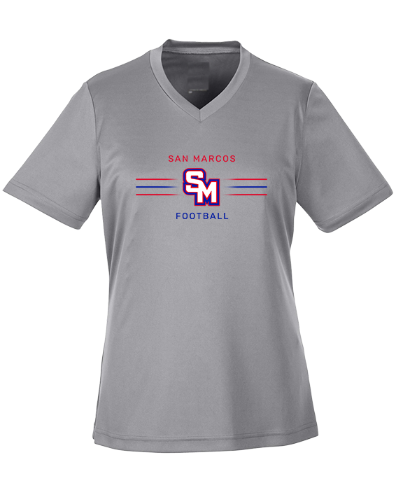 San Marcos HS Football Additional 02 - Womens Performance Shirt