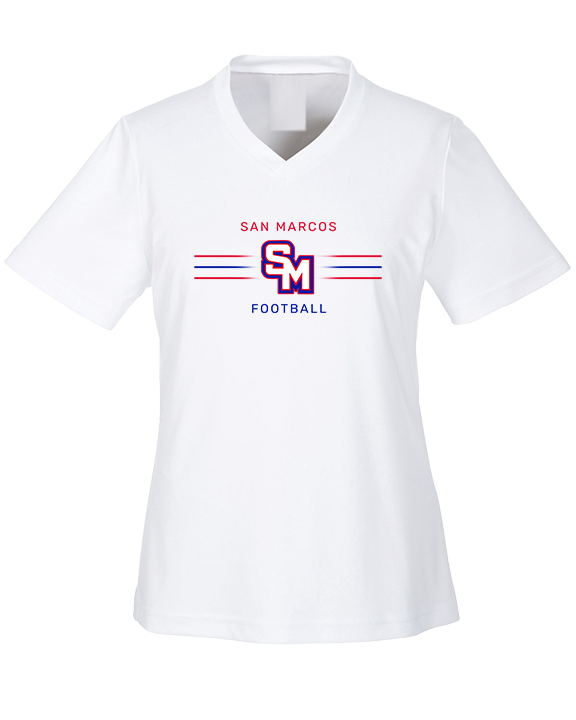 San Marcos HS Football Additional 02 - Womens Performance Shirt