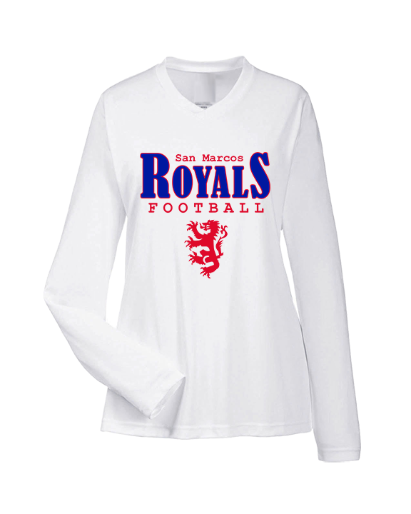 San Marcos HS Football Additional 03 - Womens Performance Longsleeve