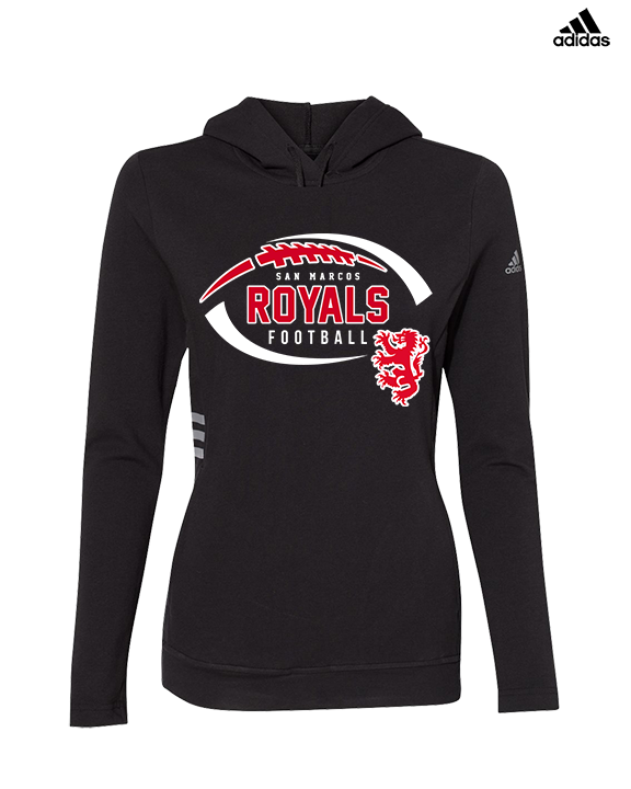 San Marcos HS Football Additional 04 - Womens Adidas Hoodie
