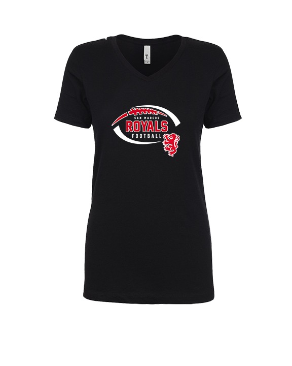 San Marcos HS Football Additional 04 - Womens Vneck