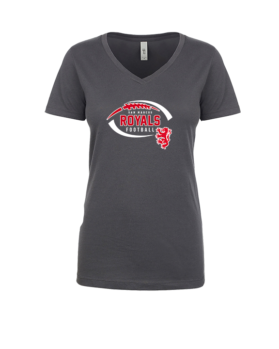 San Marcos HS Football Additional 04 - Womens Vneck