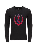 San Marcos HS Football Full Football - Tri-Blend Long Sleeve