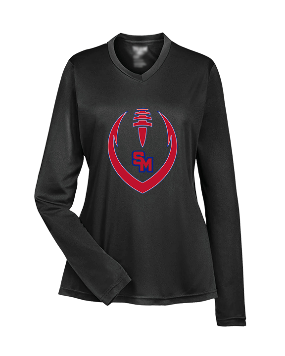 San Marcos HS Football Full Football - Womens Performance Longsleeve