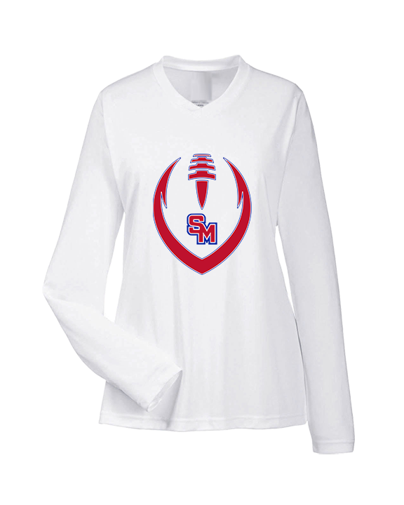San Marcos HS Football Full Football - Womens Performance Longsleeve