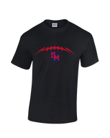 San Marcos HS Football Laces - Cotton T-Shirt