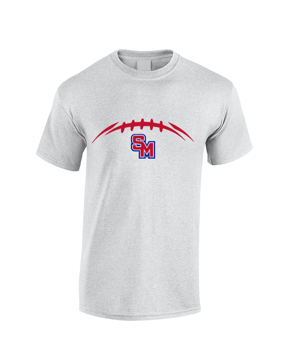 San Marcos HS Football Laces - Cotton T-Shirt