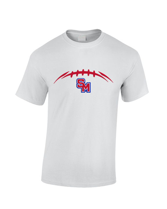 San Marcos HS Football Laces - Cotton T-Shirt
