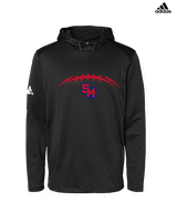 San Marcos HS Football Laces - Mens Adidas Hoodie