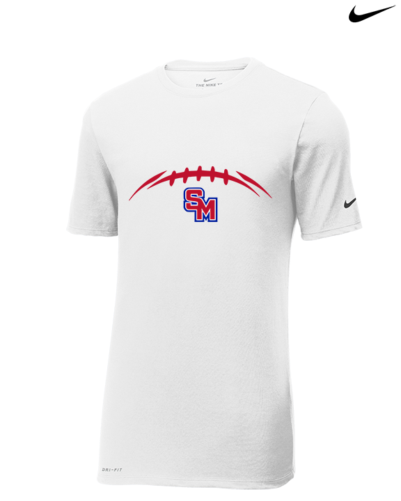 San Marcos HS Football Laces - Mens Nike Cotton Poly Tee