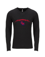 San Marcos HS Football Laces - Tri-Blend Long Sleeve