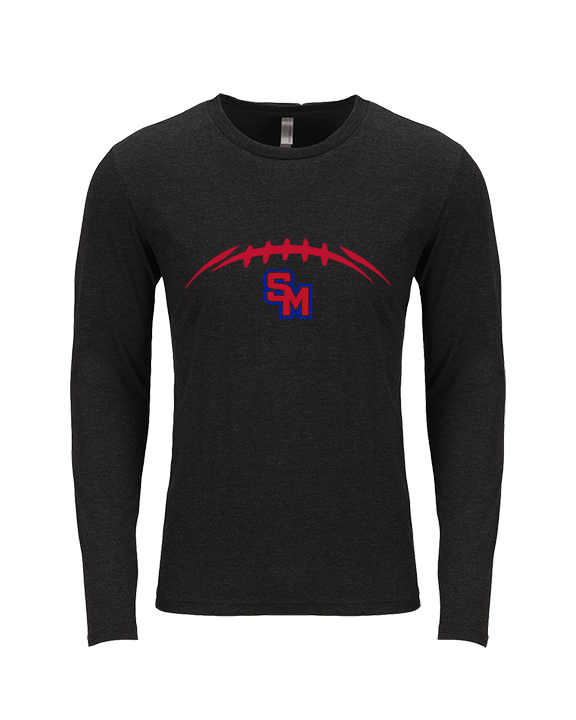 San Marcos HS Football Laces - Tri-Blend Long Sleeve