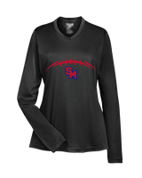 San Marcos HS Football Laces - Womens Performance Longsleeve