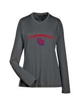 San Marcos HS Football Laces - Womens Performance Longsleeve