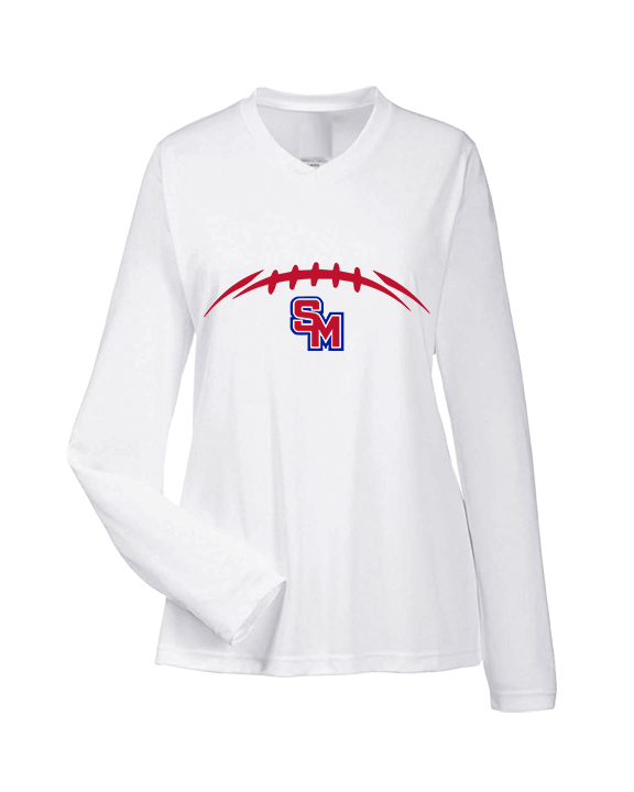 San Marcos HS Football Laces - Womens Performance Longsleeve