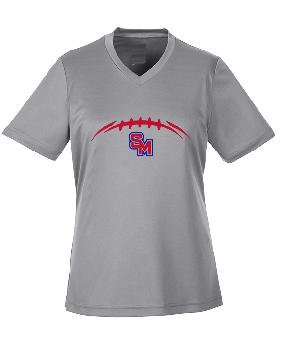 San Marcos HS Football Laces - Womens Performance Shirt